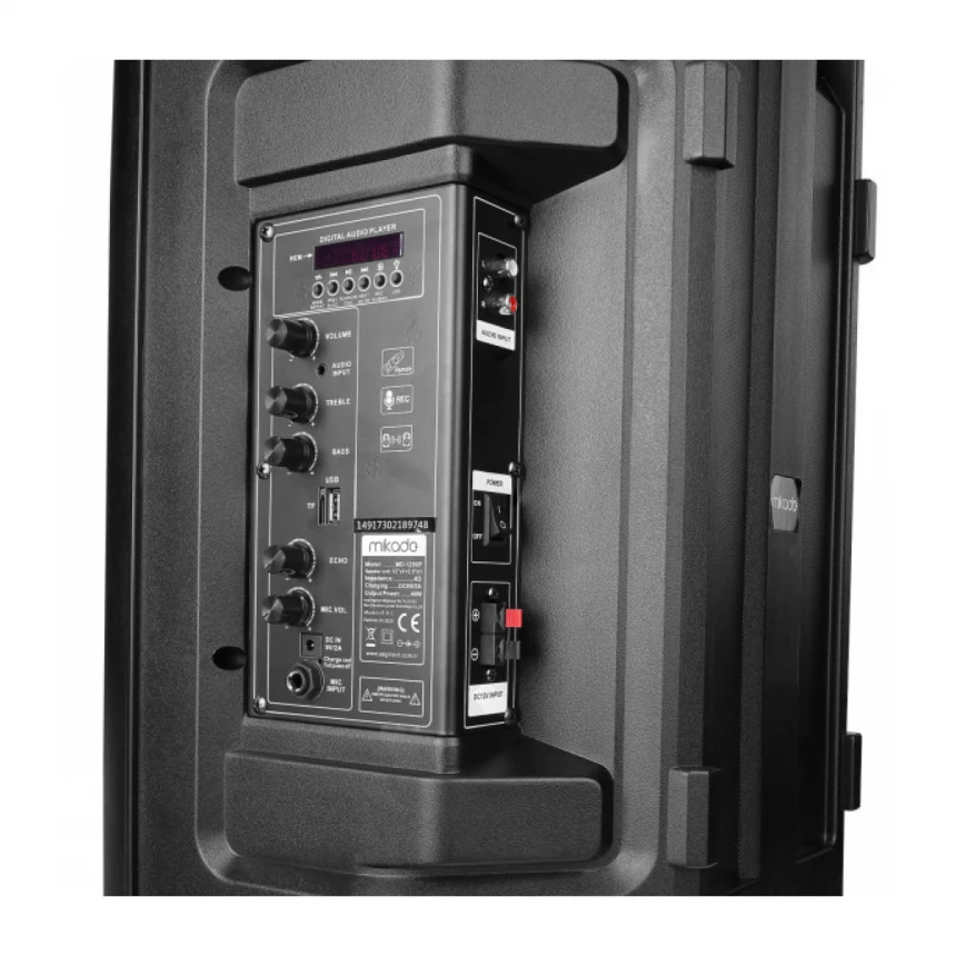 Zvucnik Mikado MD-125KP 40W USB, Bluetooth, micro SD crni