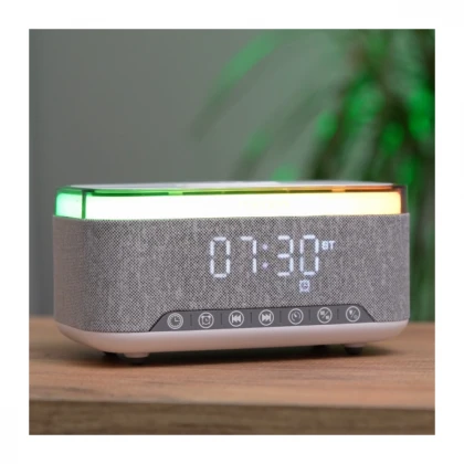 Zvučnik Mikado MD-W8 1200mah, 10W lampa/alarm/wireless punjač/sivi