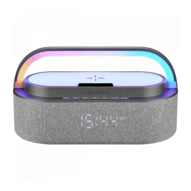 Zvučnik+Alarm+Wireless punjač za mob Volkano Dawn VK-3132-GR